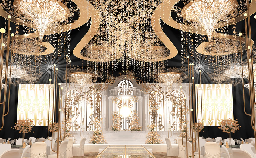 朝天花木兰喜事汇金色大厅效果展示